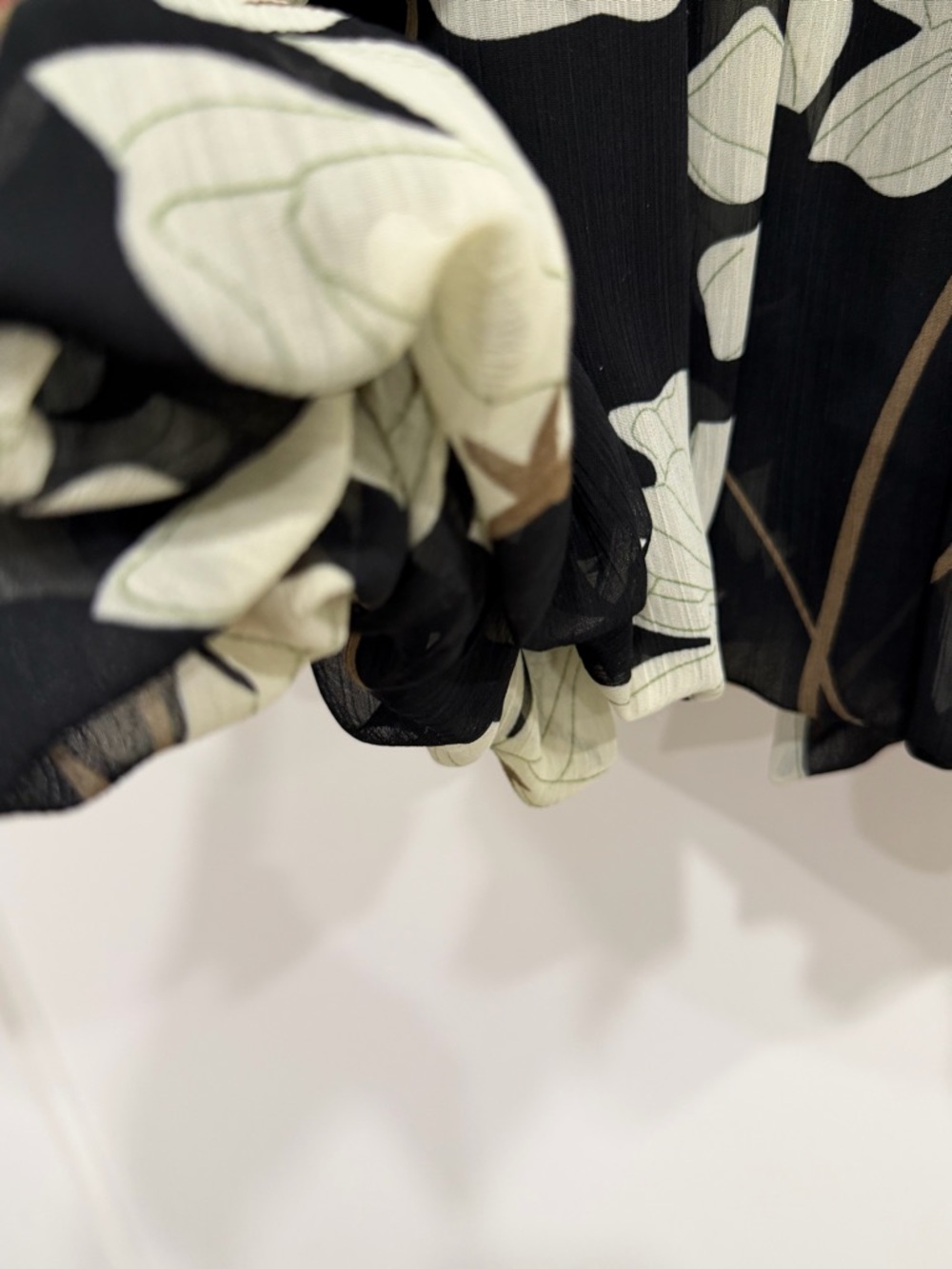 Costa Blanca Black Dress with Cream Floral Print - Picture 15 of 16
